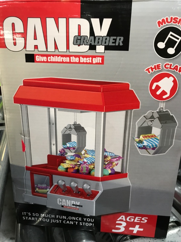 Photo 1 of Claw Machine for Kids Toy Mini Claw Machine Candy Grabber Prize Dispenser Vending Machine Arcade Game Machines for Home Party Christmas Birthday Gifts Cool Girl Toys