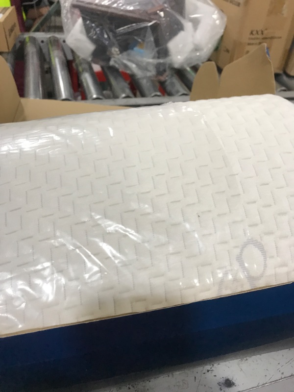 Photo 1 of Dosaze Contoured Orthopedic Pillow (Standard), Queen Size Bed Pillow for Neck Pain Relief - Medium Firm, Bed Pillow for Back, Stomach and Side Sleepers, CertiPUR-US/Oeko-Tex
