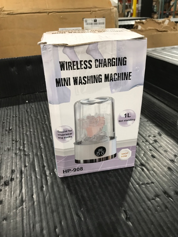 Photo 1 of Underwear Washing Machine | Rechargeable Mini Portable Washing Machine with 3000mah | Compact Deep Cleans Underwear, Baby Clothes | Lightweight for Apartment, Dorm, Hotel, RV, Travel & Camping