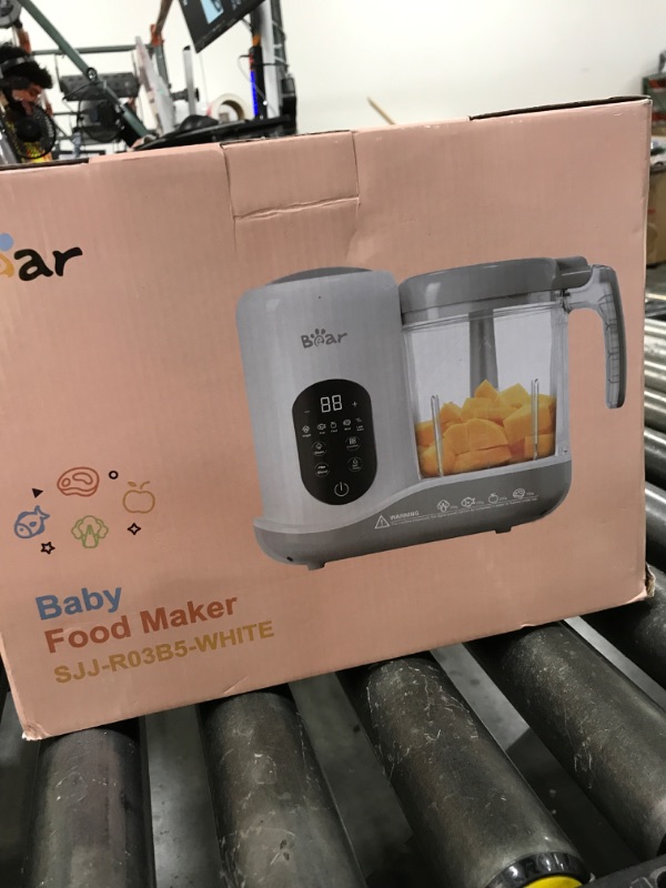 Photo 1 of BEAR 2024 Baby Food Maker | One Step Baby Food Processor Steamer Puree Blender | Auto Cooking & Grinding | Baby Food Puree Maker with Self Cleans | Touch Screen Control, White
