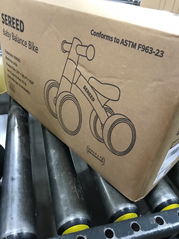 Photo 1 of SEREED Baby Balance Bike for 1-2 Year Olds - 4 Wheels, First Bike for Toddlers, Birthday Gift (Green)