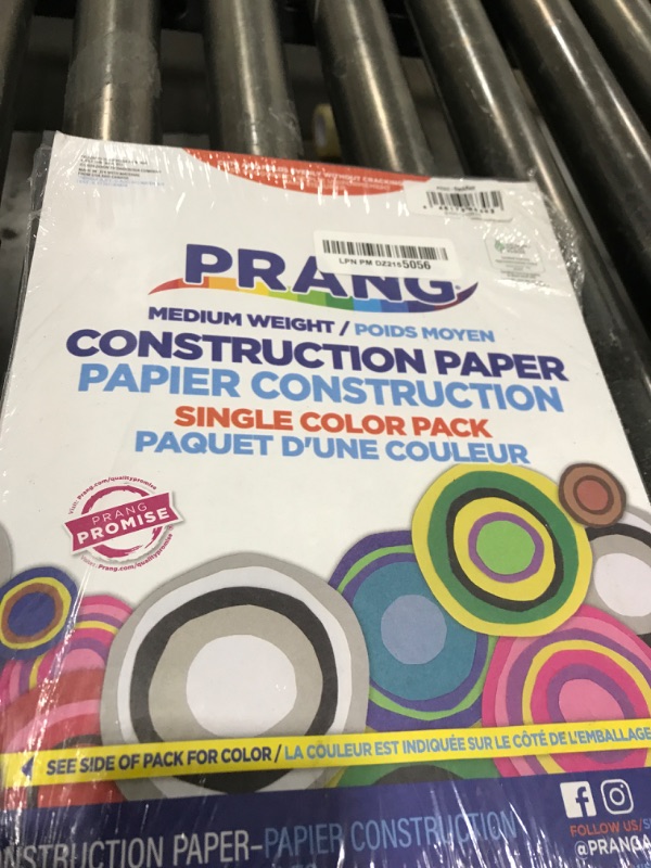 Photo 1 of Prang (Formerly SunWorks) Construction Paper, Black, 9" x 12", 50 Sheets
