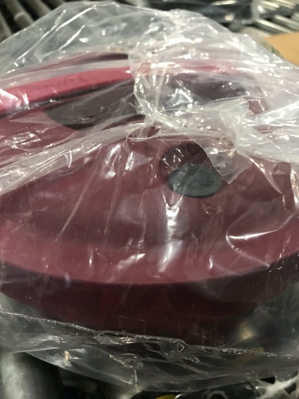 Photo 1 of Tupperware Pressure Cooker Microwave Round 2 Quarts Burgundy Red