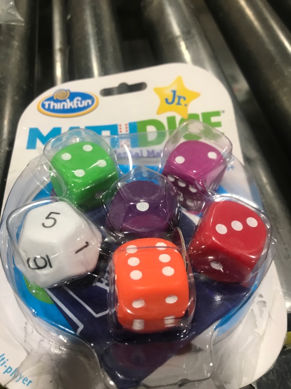 Photo 1 of ThinkFun Math Dice Junior Game - Engaging Math Skills Builder | Perfect for Kids Aged 6+ | Aids in Mental Agility | Toy of The Year Nominee
