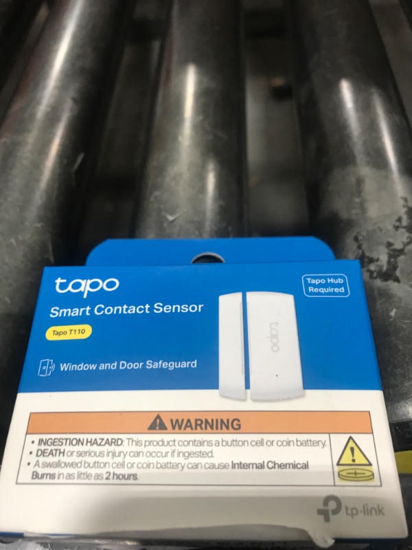 Photo 1 of TP-Link Tapo Door Sensor Mini, REQUIRES Tapo Hub, Long Battery Life w/ Sub-1G Low-Power Wireless protocol, Contact Sensor, 15mm Wide Gap Allowed, Real-Time Notification, Smart Action (Tapo T110)1048108909
