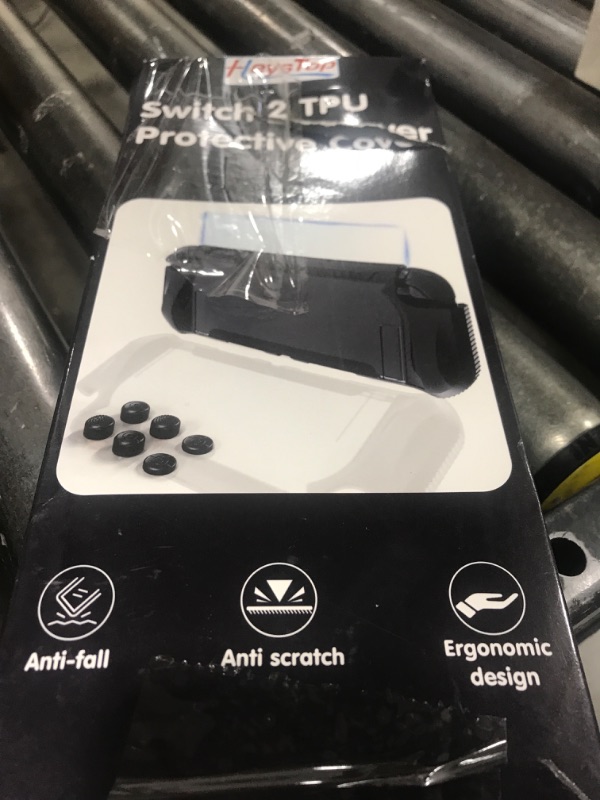 Photo 1 of HEYSTOP Switch 2 Case Compatible with Nintendo Switch 2 Dockable Case Cover, Switch 2 Protective TPU Case with Screen Protector and 6 Thumb Grips, HD Tempered Glass, Shock Absorption and Anti-Scratch
