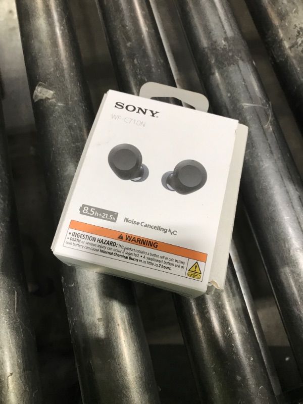 Photo 1 of Sony WF-C710N Truly Wireless Noise-Canceling Earbuds with up to 30-Hour Battery Life, Lightweight and Secure, Black