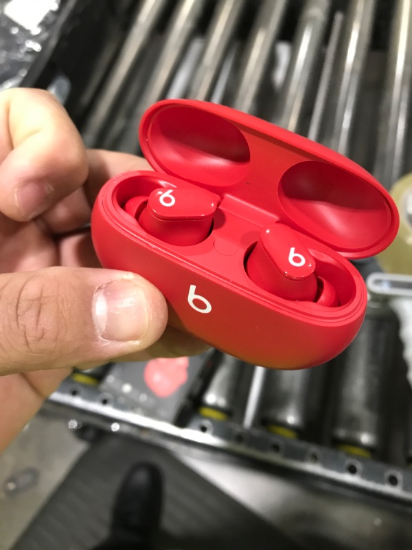 Photo 1 of Beats Studio Buds - True Wireless Noise Cancelling Earbuds - Compatible with Apple & Android, Built-in Microphone, IPX4 Rating, Sweat Resistant Earphones, Class 1 Bluetooth Headphones - Red