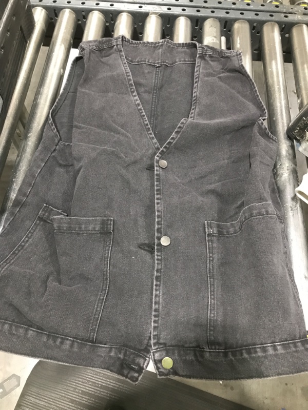 Photo 1 of  DENIM VEST
BLACK SIZE LARGE