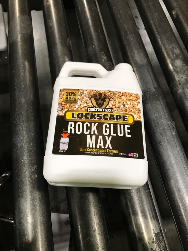 Photo 1 of Petra Max Rock Glue for Landscaping, 32 Ounce - Ground Coverage & Pet Safe Mulch Glue for Rocks - Lockdown Gravel/Pebbles/Stones - Sticky Clear Gravel Binder & Decomposed Granite Stabilizer (50 Sq Ft)