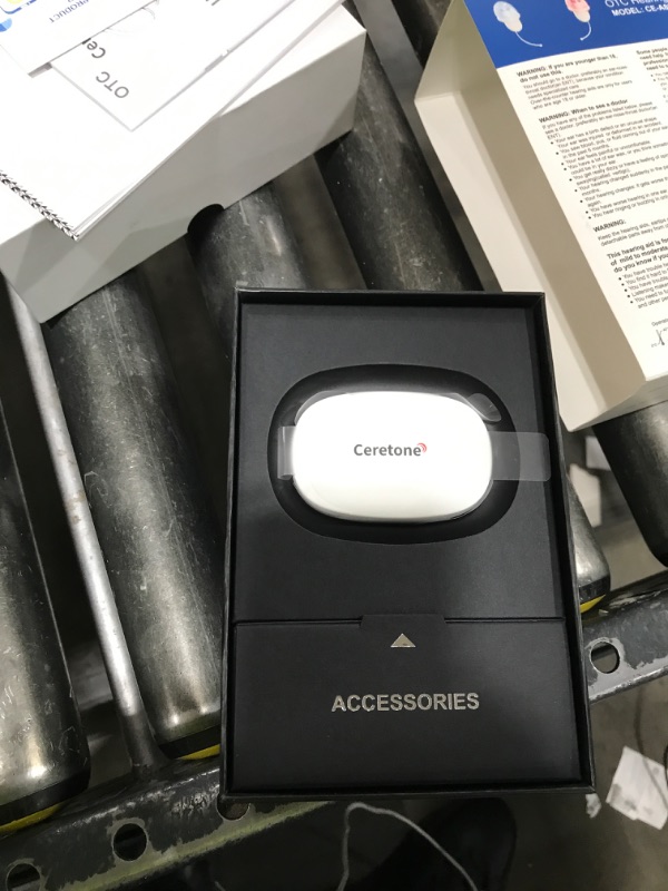Photo 1 of OTC Hearing Aids for Seniors - Hearing Aids with Digital Chips, Supermini Rechargeable Hearing Amplifiers Invisible with 16-Channel Sound Processing 3 Volume and 80H Wireless Charging Case (White)
