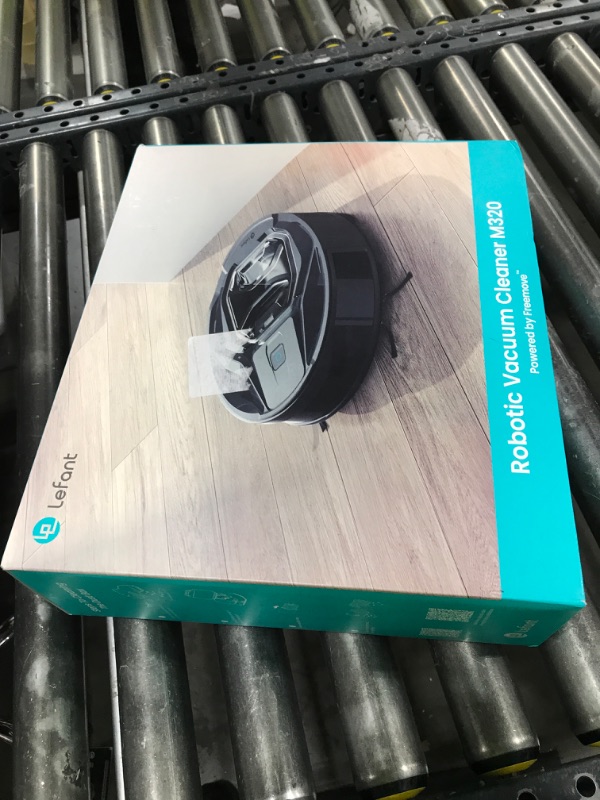 Photo 1 of Lefant M320 Robot Vacuum Cleaner, Carpet Detection, 6,000 Pa Suction, Low Noise, 800ml Visible Dustbin, 210 Mins Runtime, Self-Charging, Works with Alexa, Ideal for Hard Floor, Pet Hair, Black