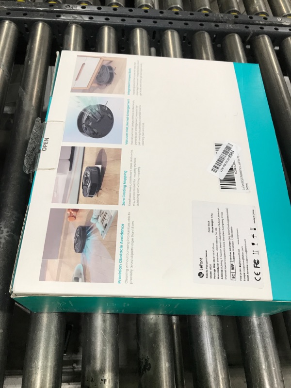 Photo 1 of Lefant M320 Robot Vacuum Cleaner, Carpet Detection, 6,000 Pa Suction, Low Noise, 800ml Visible Dustbin, 210 Mins Runtime, Self-Charging, Works with Alexa, Ideal for Hard Floor, Pet Hair, Black