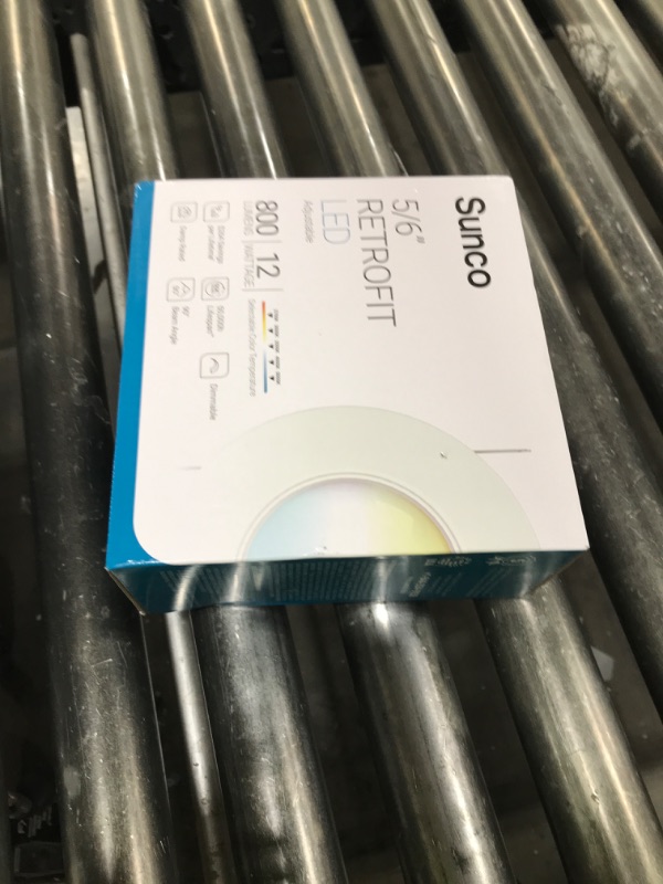 Photo 1 of Sunco 5/6 Inch LED Can Lights Retrofit Recessed Lighting, Gimbal Downlight Adjustable, 800 LM, 12W=60W, Selectable CCT 2700K/3000K/3500K/4000K/5000K, Dimmable, Damp Rated UL
