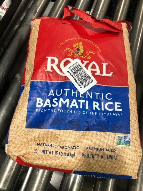 Photo 1 of royal 
basmati rice 
best used by 12/15/2026