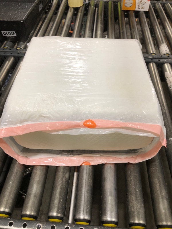 Photo 1 of MEGCXIT Leg Pillow Elevation Blood Circulation, Leg Wedge for Elevation for Swelling, Leg Elevating Pillow for After Surgery, Memory Foam Foot Knee Pillow for Back Sleeping 23.6×16.8×8 Inch White/Grey