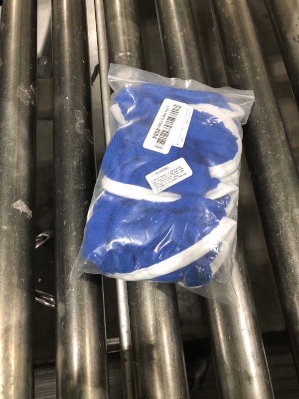 Photo 1 of Bonsicoky 6 PCS Car Polishing Bonnet Buffing Pad Soft Microfiber Buffing Pad Cover for 7" - 8" Car Polisher, Blue