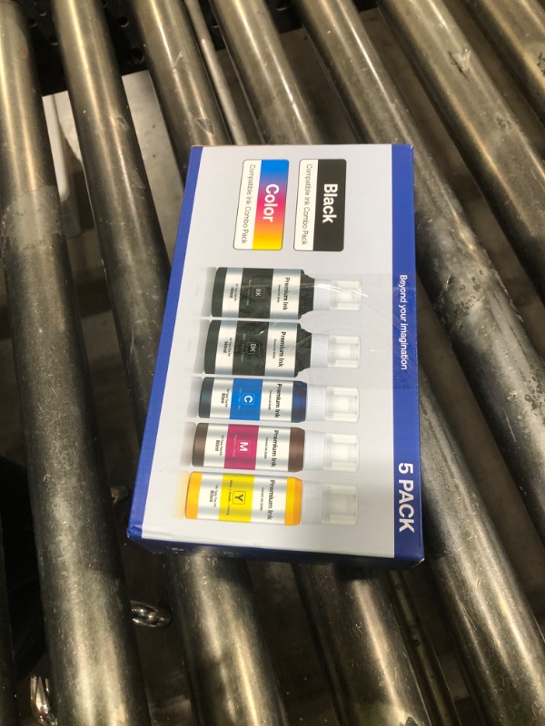 Photo 1 of CEEBOO Refill Ink Bottle Replacement for Epson 502, 2 Black,Cyan,Magenta,Yellow, 5 Bottles