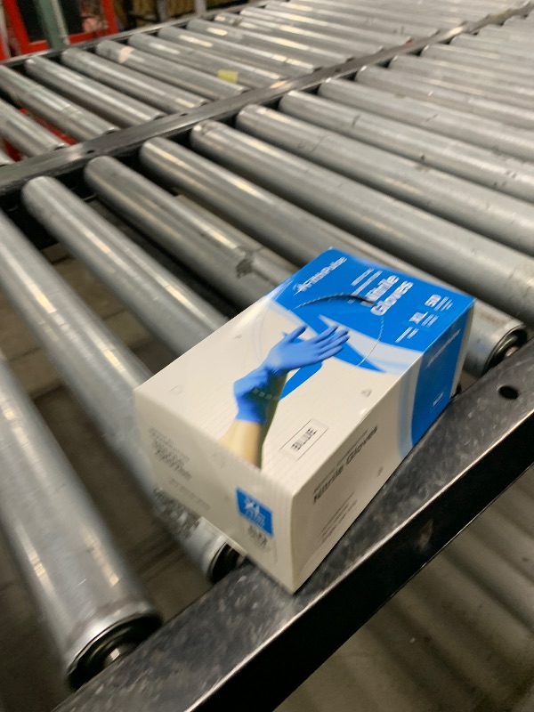 Photo 1 of Blue Gloves Disposable Latex Free X Large, 50 Count - Medical and Dental Grade Surgical Gloves - Powder Free Nitrile Gloves X Large - 3 Mil Thickness