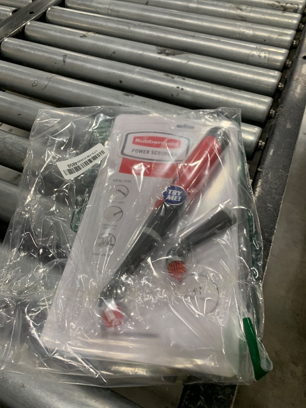 Photo 1 of Rubbermaid Reveal Power Scrubber with Multi-Purpose & Grout Head, Cordless Electric Battery Powered Scrub Brush, Water Resistant, for Home/Kitchen/Bathroom/Grout/Tile/Shower/Tub