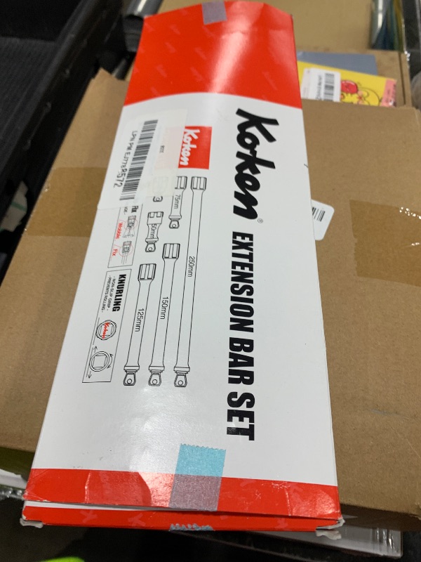 Photo 1 of Ko-ken PK3763/6 3/8 Sq. Dr. Wobble-Fix Extension Bar set 32-250mm ABS Tray 6 pieces