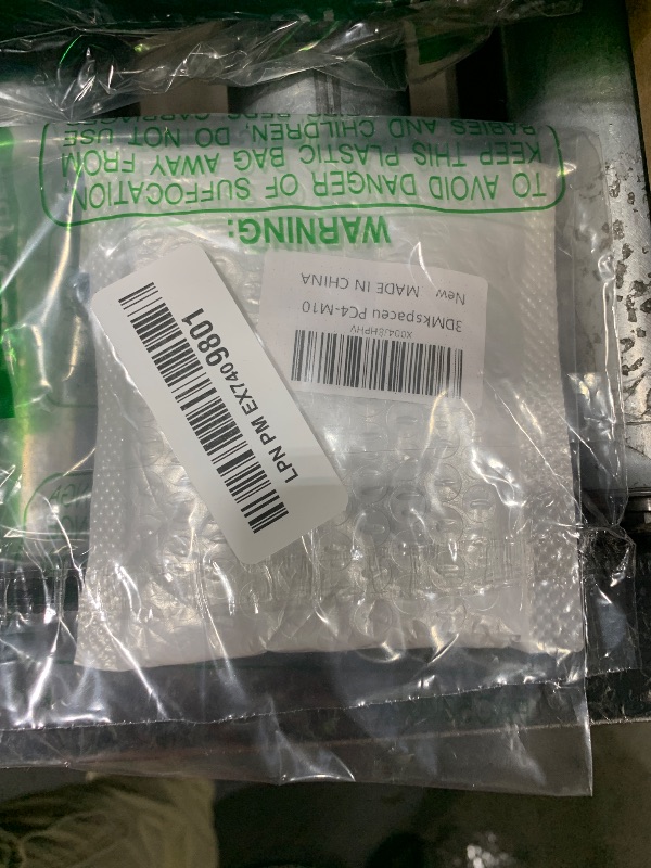 Photo 1 of 10PCS PC4-M10 Bowden Tube Coupler Male Straight PTFE Tube Push Pneumatic Connector Fitting for E3D-V6 Bowden Extruder Hotend Couplers for Ender 3 v2 Ender 3 Pro CR10 Mega Chiron filament connector