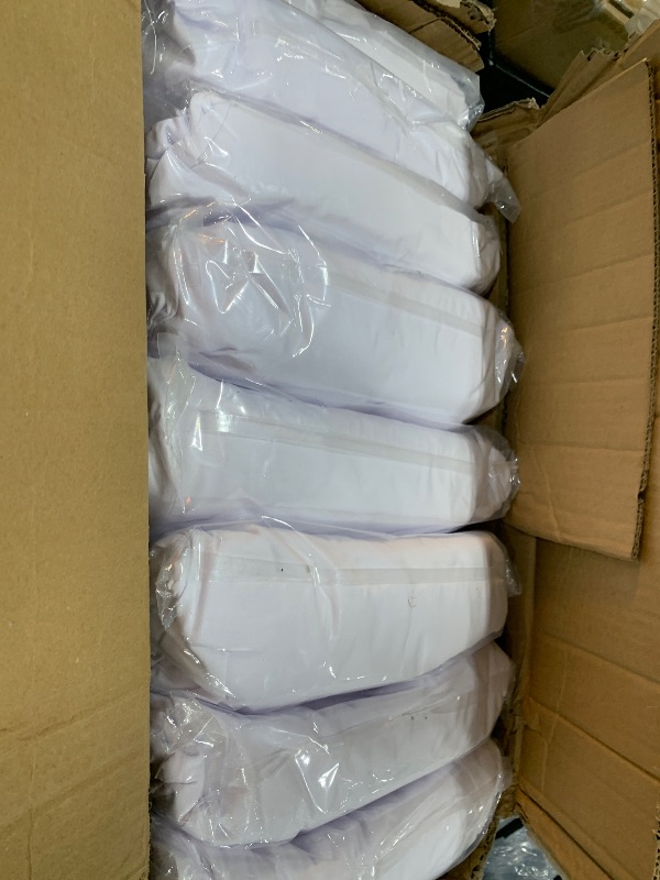 Photo 1 of VEVOR 100 Pcs White Chair Covers Polyester Spandex Chair Cover Stretch Slipcovers for Wedding Party Dining Banquet Flat-Front Chair Covers