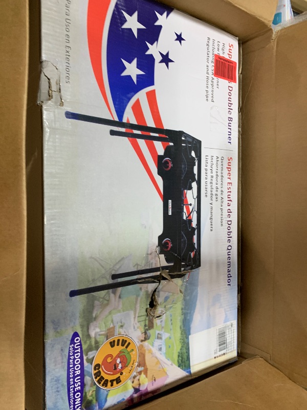 Photo 1 of Vivicreate High Pressure Propane Gas Regulator 20 PSIG Outdoor Camping BBQ Grill Stove Burner Estufas de Gas para Cocinar Afuera Es gas propano