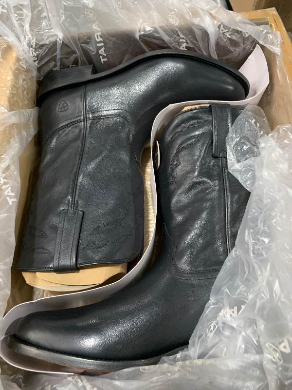 Photo 1 of ARIAT Men's Downtown Western Boot, Inkwell Black, 14