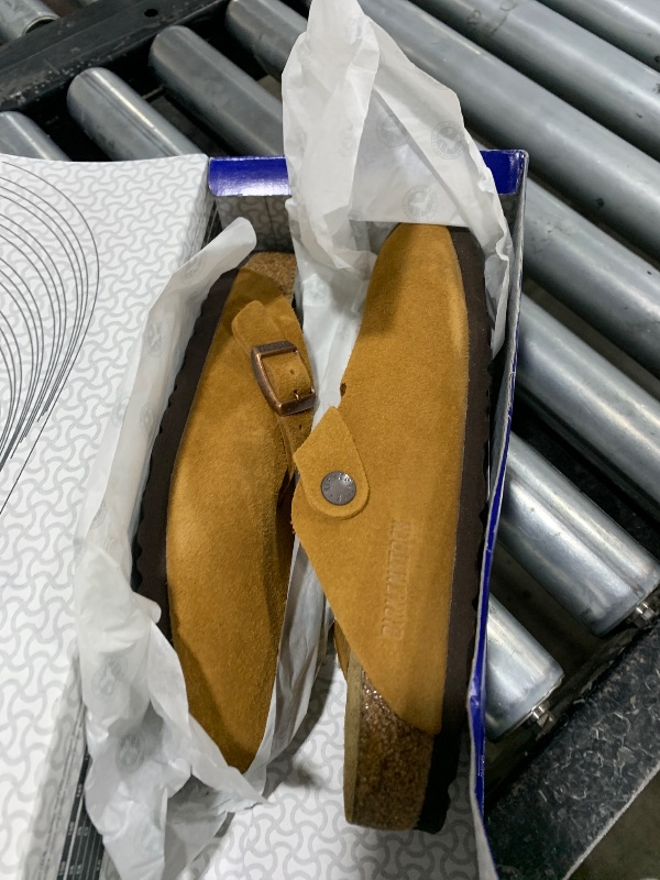 Photo 1 of Birkenstock Women's Boston Soft Footbed Clogs, Mink, Tan, 6-6.5 Medium US
