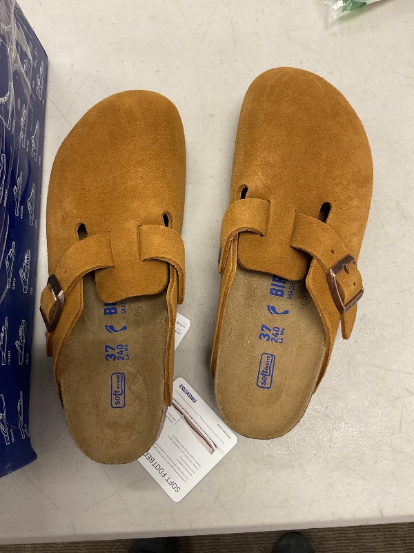 Photo 1 of Birkenstock Women's Boston Soft Footbed Clogs, Mink, Tan, 6 Medium US