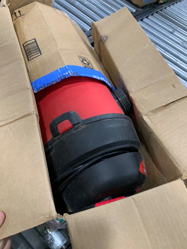 Photo 1 of Shop-Vac 5 Gallon 5.5 Peak HP Wet/Dry Vacuum, Wall Mountable Compact Shop Vacuum with 6-23' Extra Long Hose & Attachments, Ideal for Jobsite, Garage, Car & Workshop. 9522236