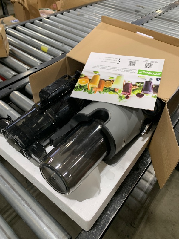Photo 1 of Cold Press Juicer, ECOSELF Juicer Machines with Large Feed Chute Fit Whole Fruits & Vegetables, Self Feeding for Juice Extractor Machine, Easy to Clean and Assemble, High Juice Yield