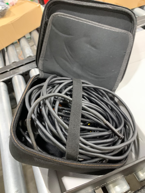 Photo 1 of Triple Lens Sewer Inspection Camera, 50FT Semi-Rigid Cable, 5" IPS Screen Industrial Borescope, IP67 Pipe Snake Camera, 32G Storage Card, Carrying Case