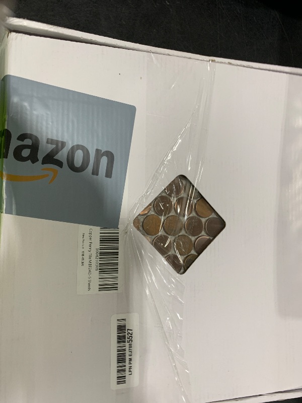 Photo 1 of Blujellyfish Copper Penny Round Tile Wall Backsplash Accents Penny Round Mosaic Tiles for Shower Floor (Box of 5 Sheets)