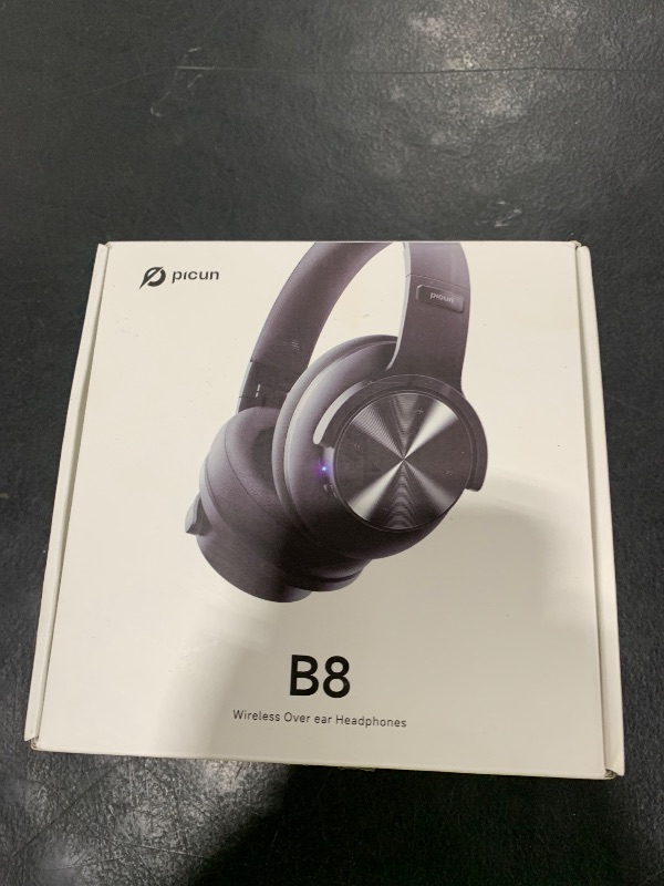 Photo 1 of Picun B8 Bluetooth Headphones, 120H Playtime Headphone Wireless Bluetooth with 3 EQ Modes, Low Latency, Hands-Free Calls, Over Ear Headphones for Travel Home Office Cellphone PC Black