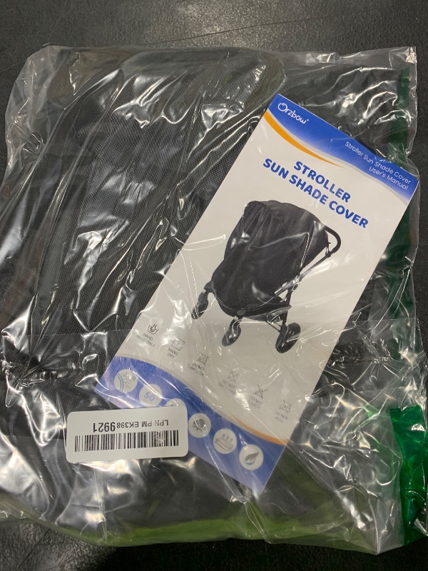 Photo 1 of Orzbow Stroller Sun Shade Cover, Removable Stroller Shade Extender with Zip, Universal Canopy for Stroller Sun Protection, Breathable & Stable, Blocks 95% UV(UPF 50+)