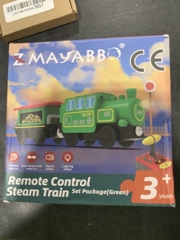 Photo 1 of Wooden Train Accessories Battery Operated Locomotive Train, Remote Control Train for Track Set, Powerful Engine Train Vehicles Fit All Major Brands Track Railway System (Battery Not Included)