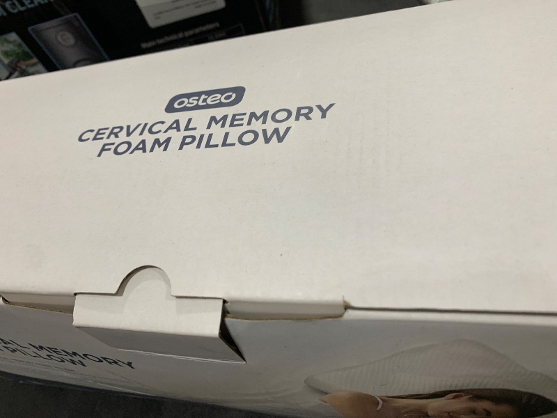 Photo 1 of Osteo Cervical Pillow for Neck Pain Relief, Hollow Design Odorless Memory Foam Pillows with Cooling Case, Adjustable Orthopedic Bed Pillow for Sleeping, Support for Side Back Sleepers