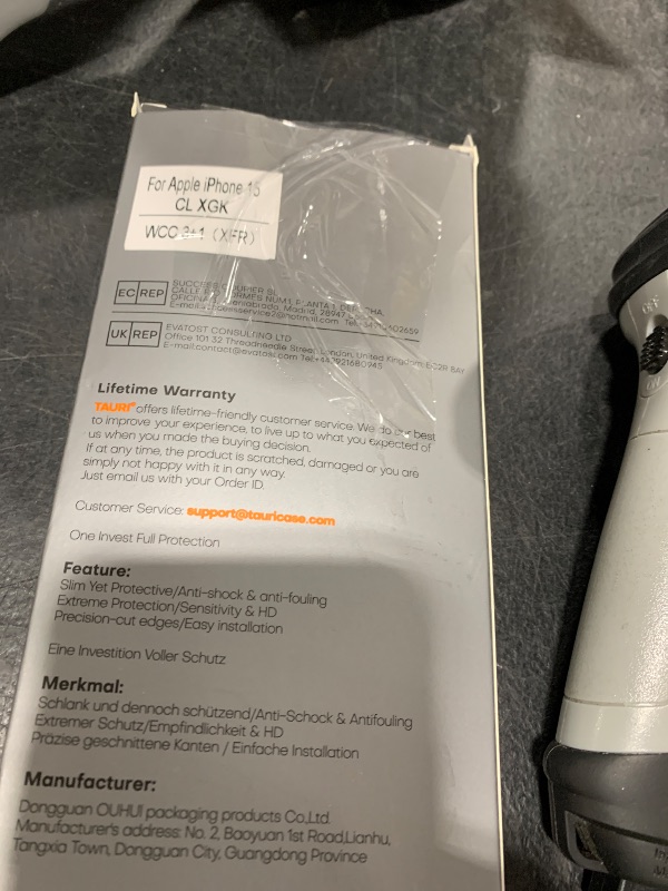 Photo 1 of TAURI 4 in 1 for iPhone 15 Screen Protector, 3 Pack Tempered Glass Film + 1 Dust Free Easy Installation Tool, [9H Hardness] Bubble Free Micro-curved Edges HD Screen Protector for 15