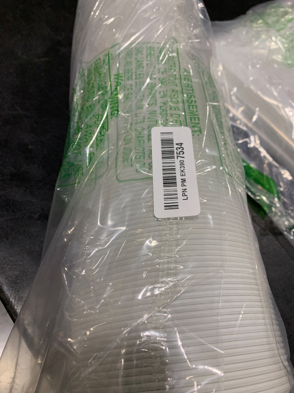 Photo 1 of TURBRO Polypropylene Portable Air Conditioner Universal Exhaust Hose - 5 Inch Diameter, 78 Inch Length, Clockwise Thread