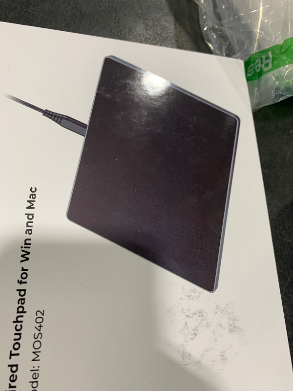 Photo 1 of seenda Trackpad, Upgrade Smooth Glass Surface with Multi-Touch, Aluminum Slim USB Wired Win/Mac Touchpad with High Precision Navigation for Windows 10/11 Computer and iMac, MacBook Air/Pro