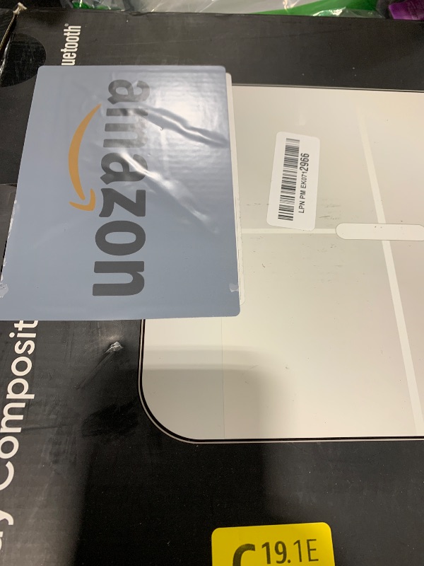 Photo 1 of Wyze Smart Scale X - FSA/HSA Eligible - Digital Bathroom Scale for Body Weight, BMI, Body Fat, Muscle Mass, Heart Rate Monitor | ITO Glass & LED Backlight | Batteries Included, 400 lbs (White)