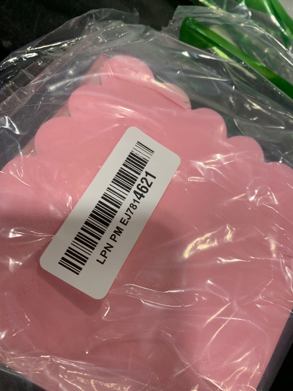 Photo 1 of 120PCS Gradient Pink Cocktail Party Napkins,Hot Pink Scalloped Beverage Dessert Paper Napkin for Birthday Wedding