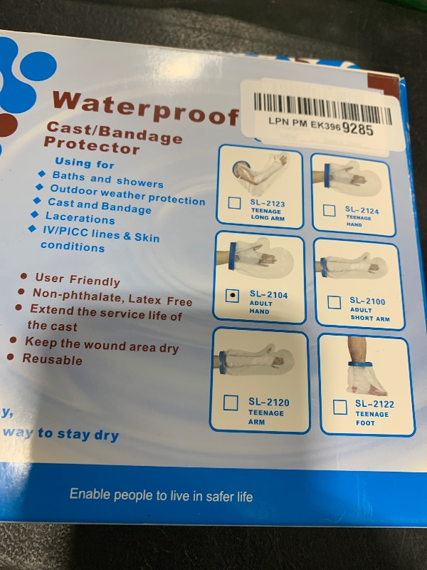 Photo 1 of UpGoing Waterproof Hand Cast Covers for Shower Bath, Adult Watertight Wrist Protector Resuable Wound Bandage Sleeve Bag for Broken Hand, Fingers, Surgery, Burns[2025 Upgrade]