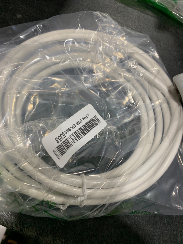 Photo 1 of G-PLUG 10FT RG6 Coaxial Cable Connectors Set - High-Speed Internet, Broadband and Digital TV Aerial, Satellite Sky Cable Extension- Weather-Sealed Double Rubber O-Ring and Compression Connectors White