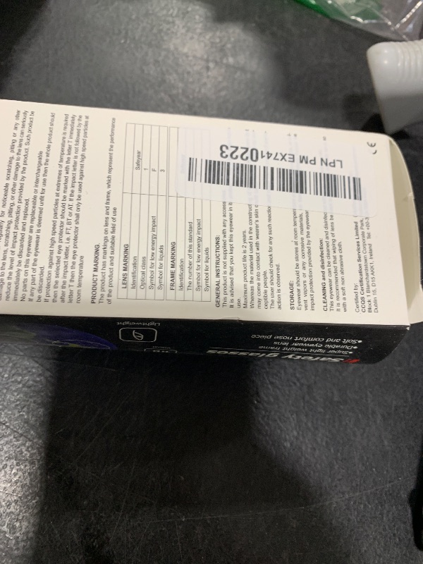 Photo 1 of SAFEYEAR Anti Fog Safety Glasses- SG002 Clear Scratch Resistant Work Glasses No-Slip Safety Goggles Lab Grinding Chemistry