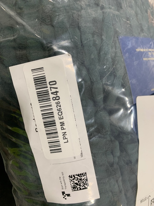 Photo 1 of Bedsure Cooling Cotton Waffle King Size Blanket - Lightweight Breathable Blanket of Rayon Derived from Bamboo for Hot Sleepers, Luxury Throws for Bed, Couch and Sofa, Dark Green, 104x90 Inches