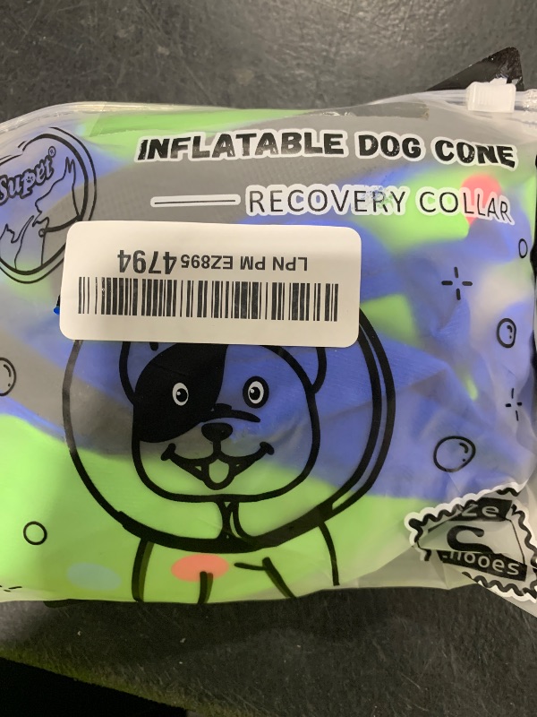 Photo 1 of Supet Inflatable Dog Cone Collar Alternative After Surgery, Doggie Neck Donut Collar Recovery ECollar for Post Surgery, Soft Dog Cone for Small Medium Puppies Cats