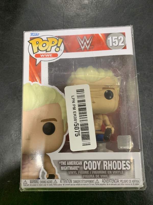 Photo 1 of POP WWE: The American Nightmare - Cody Rhodes Funko Vinyl Figure (Bundled with Compatible Box Protector Case), Multicolor, 3.75 inches